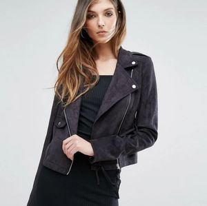 Missguided moto faux Suede Jacket